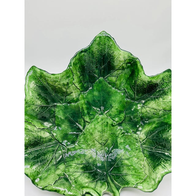 Vintage Italian Leaf Bowl,exclusive for Horchow For Sale - Image 4 of 8