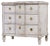 19th Century Swedish Painted Breakfront Chest of Drawers For Sale
