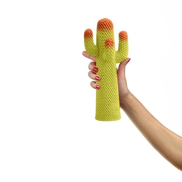 Contemporary Gufram Guframini Metacactus Meta Cactus Miniature 1:8 Designed by Guido Drocco and Franco Mello Made in Italy Collectible Object For Sale - Image 3 of 10