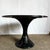 Postmodern Faux Black Marble Swivel Circular Dining Table For Sale In Miami - Image 6 of 9