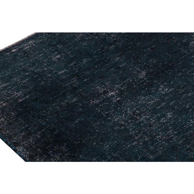 1970s Vintage Persian Rug in Blue and Black by Rug & Kilim For Sale - Image 5 of 7