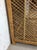 Brown Vintage Boho Chic Rattan Shelving Unit With Arched Top For Sale - Image 8 of 10
