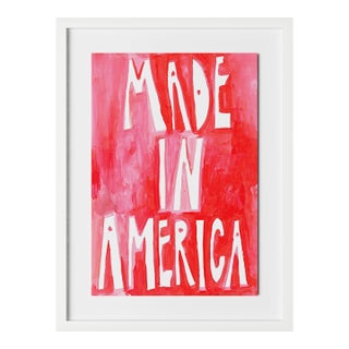 Made In America by Virginia Chamlee in White Frame, Small Art Print For Sale
