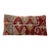 Vintage Turkish Kilim Lumbar Pillow | Handwoven Wool Decorative Cushion | 9 in X 17 In For Sale