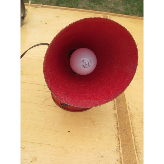 Mid-Century Modern Vintage Mid-Century Red Fiberglass Wall / Desk Lamp Made in the U.S.A. For Sale - Image 3 of 8