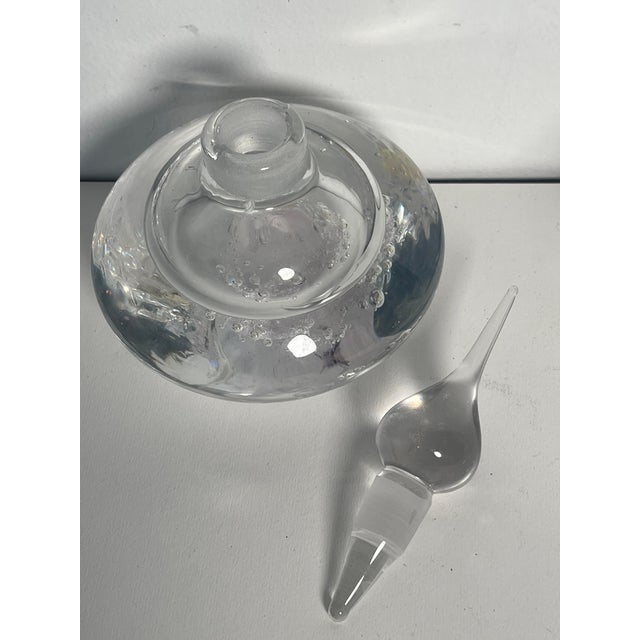 Set of 4, Vintage Crystal Glass Perfume Bottles For Sale - Image 4 of 11