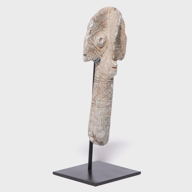 This abstract stone sculpture is a funerary marker of the Bura people of the Niger/Mali region. Little is known about the...