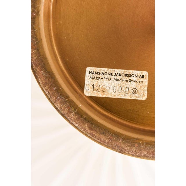 Mid-Century Modern Floor Lamp in Brass and Fabric by Hans-Agne Jakobsson, 1950s For Sale - Image 3 of 7