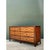 Vintage Diamond Rattan and Wood Six-Drawer Dresser For Sale - Image 9 of 12