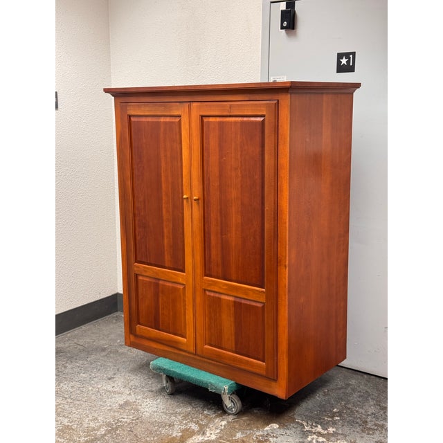 Arts & Crafts Circa 1999 Impressions by Thomasville Bridges Collection Armoire For Sale - Image 3 of 12