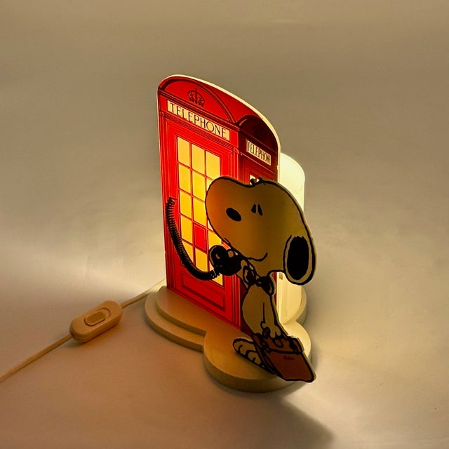 Vintage Snoopy Table Lamp by Nuova Linea Zero, 1980s For Sale - Image 9 of 18