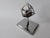 Midcentury Chrome Paperweight, Model, Turners Cube, Desk Sculpture, 1970s For Sale - Image 3 of 13