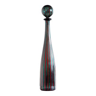 Red-green Carafe by Venini, Italy 1990 For Sale