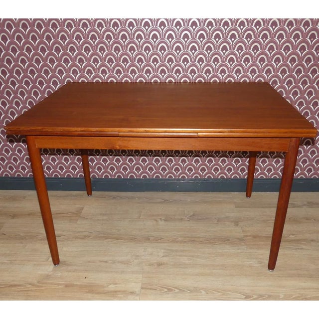 Extendable Teak Dining Table, 1960s For Sale - Image 15 of 15