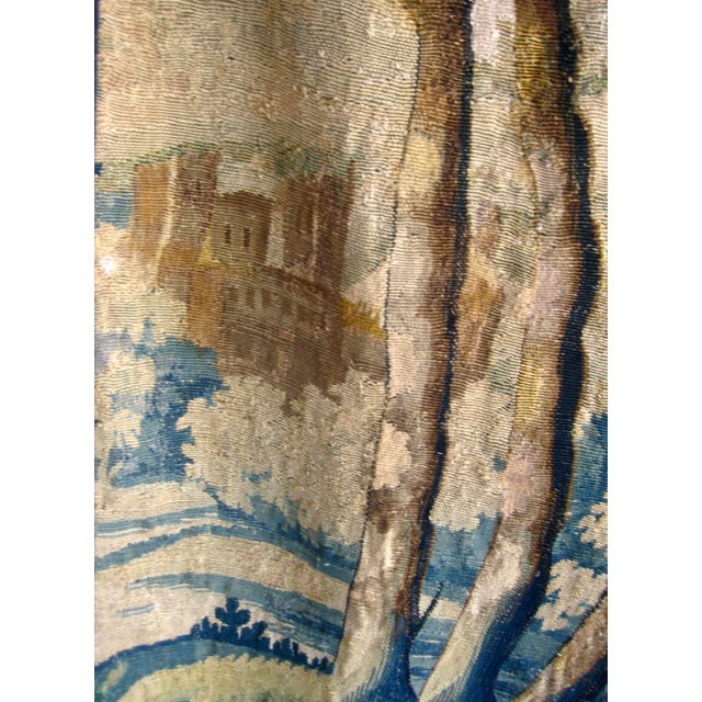 Flemish 18 Century Verdure Three Birds and Thistle Plant For Sale - Image 9 of 18