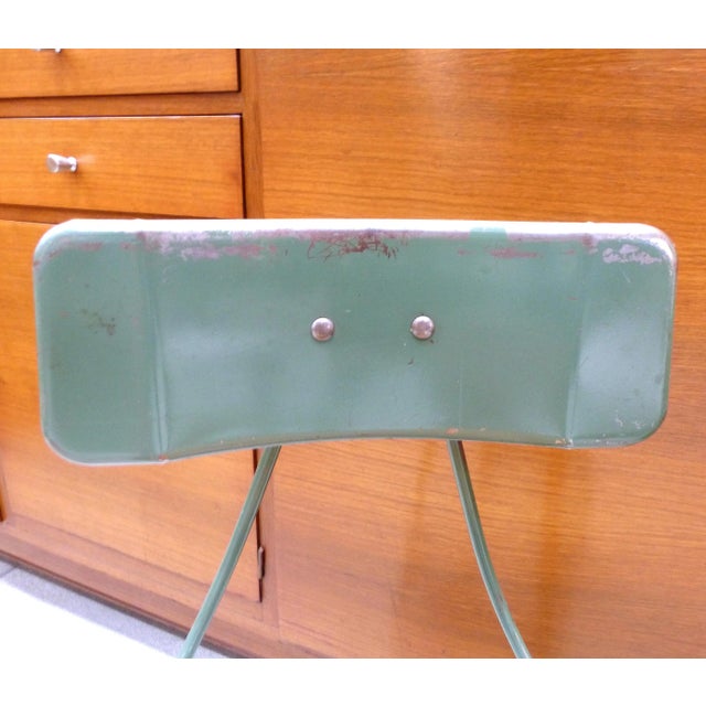 Industrial Metal Desk Chair For Sale In Miami - Image 6 of 10