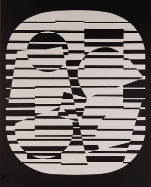 Victor Vasarely, ZETA, Lithograph