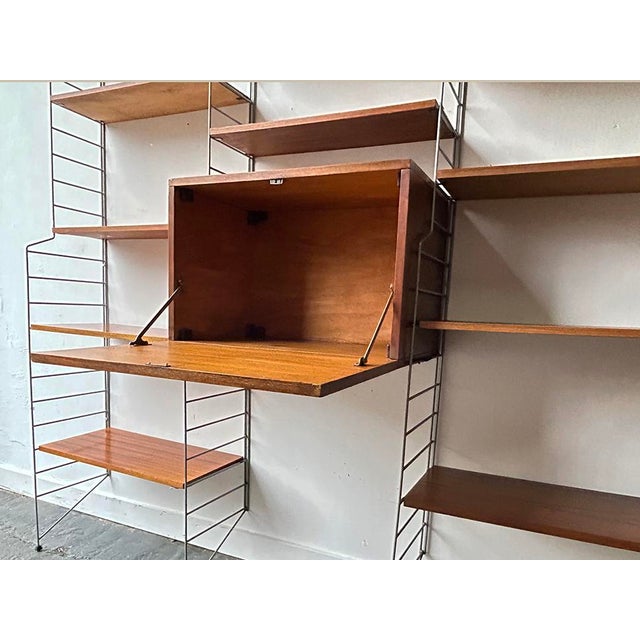 Brown Mid-Century Shelving System from Brianco, 1960s For Sale - Image 8 of 10