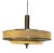 Vintage Pendant Lamp with Glass Side and Bottom from Herda, 1970s For Sale