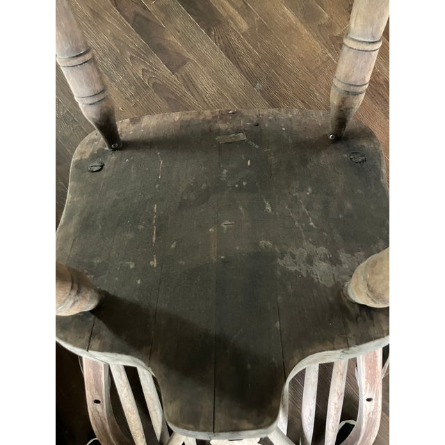 Vintage Wheel Back Chair ZPM Radomsko From Poland For Sale - Image 9 of 10