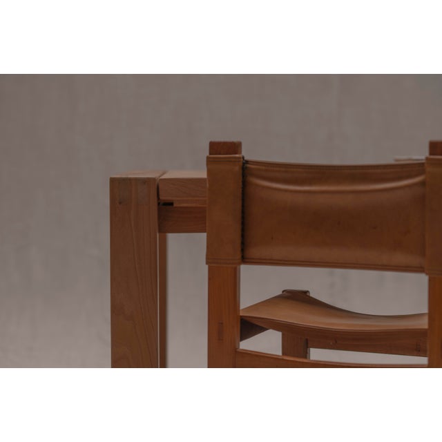 French Elm Desk Set from Maison Regain, 1970s, Set of 2 For Sale - Image 4 of 16
