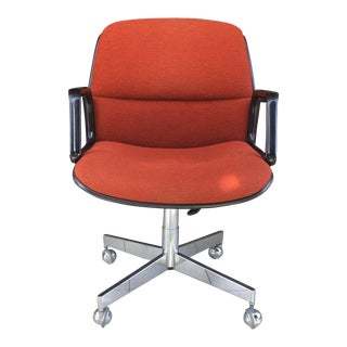 1970s Mid Century Modern Charles Pollock Style Office Chair by All Steel For Sale