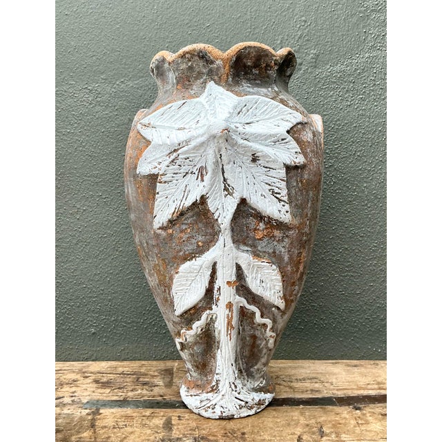 Vintage Hand Painted Single Flower Vase For Sale - Image 4 of 12