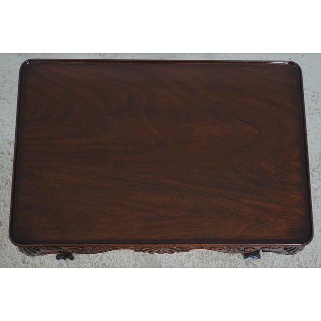 Traditional Kindel Irish Georgian Mahogany Tea Table For Sale - Image 3 of 14