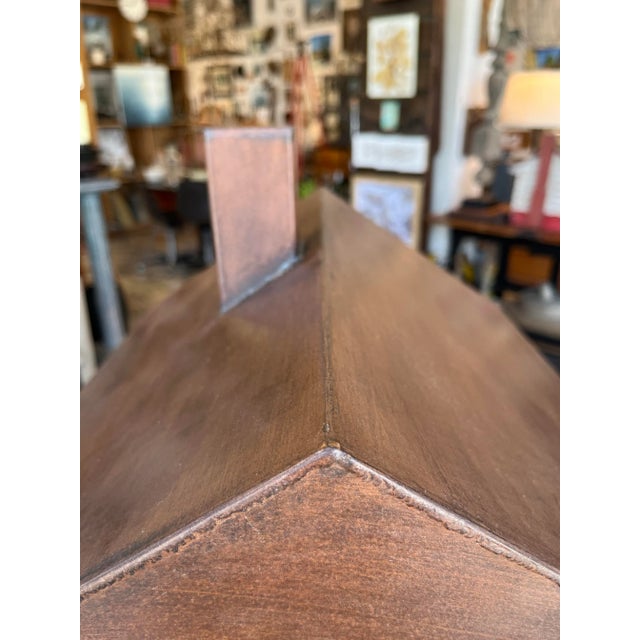 Contemporary Corten Steel Minimalist House Sculpture For Sale - Image 3 of 6