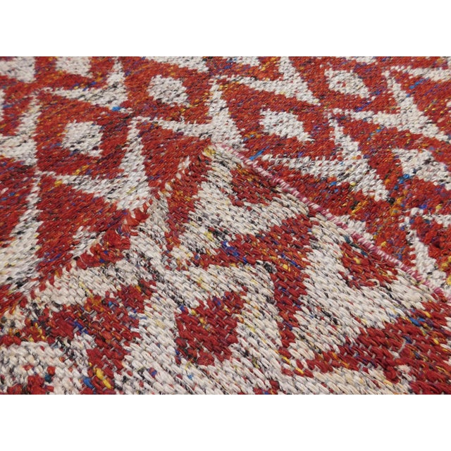 Modern Hand-Knotted Luxury Flatweave - 7’9” X 10’2” For Sale - Image 9 of 15