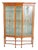 Sheraton Revival Display Cabinet in Satinwood, 1880 For Sale