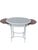 Mid-Century Louis XVI Style Oval Table with Glass Top and Pull-Out Leaves, 1940s For Sale - Image 10 of 13