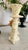 Pair of Vintage Ivory Ceramic Rose Double Candle Holders For Sale - Image 14 of 18