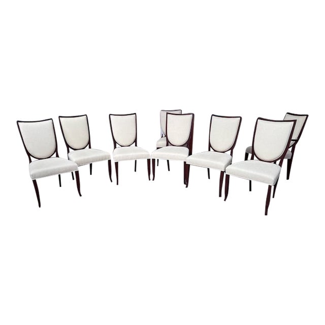 Set of (8) Kindel Modern Dining Chairs For Sale