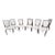 Set of (8) Kindel Modern Dining Chairs For Sale