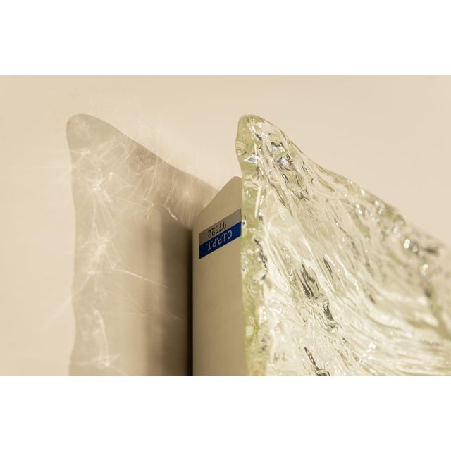 Cristal and Yellow Quilt Wall Lamps by Toni Zuccheri for Venini, Italy, 1970s, Set of 4 For Sale - Image 16 of 18