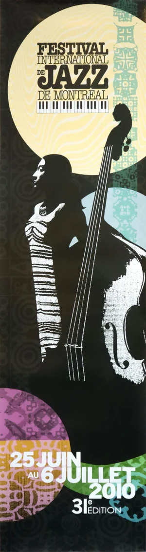 2010 Montreal International Jazz Festival Poster, (Woman With Bass)