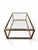 2020s Attributed Arhaus Bronze-Finished Metal and Glass Rectangular Coffee Table For Sale - Image 5 of 11
