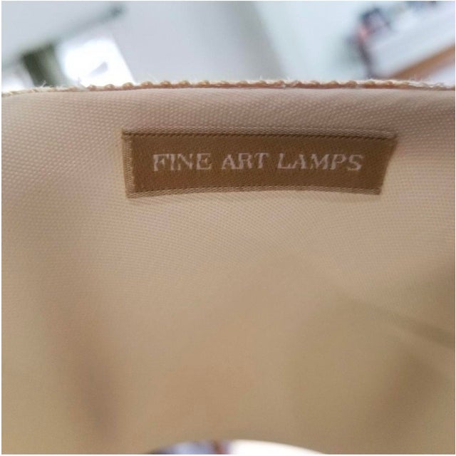 Fine Art Lamps Fine Art Lamps Bronze and Crystal Lamps - a Pair For Sale - Image 4 of 9