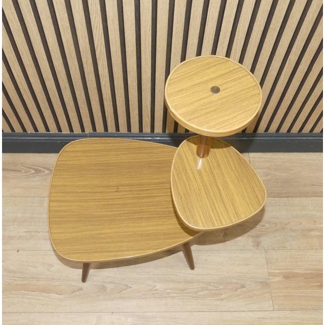 Small Flower Bench in Noble Resopal & Teak, 1960s For Sale - Image 4 of 10