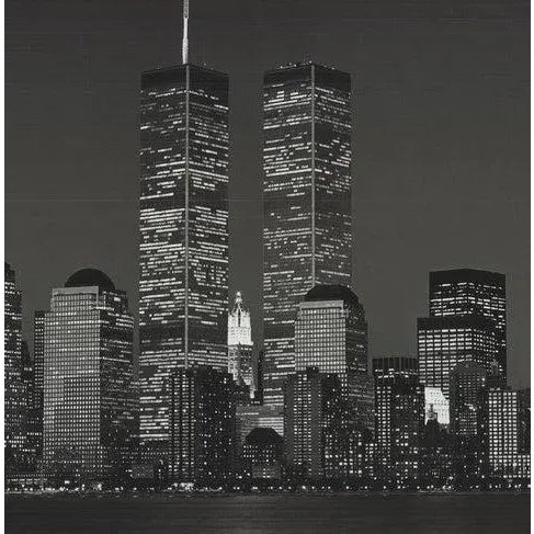 Art Deco Henri Silberman Wtc Moon, 2003 Lithograph For Sale - Image 3 of 4