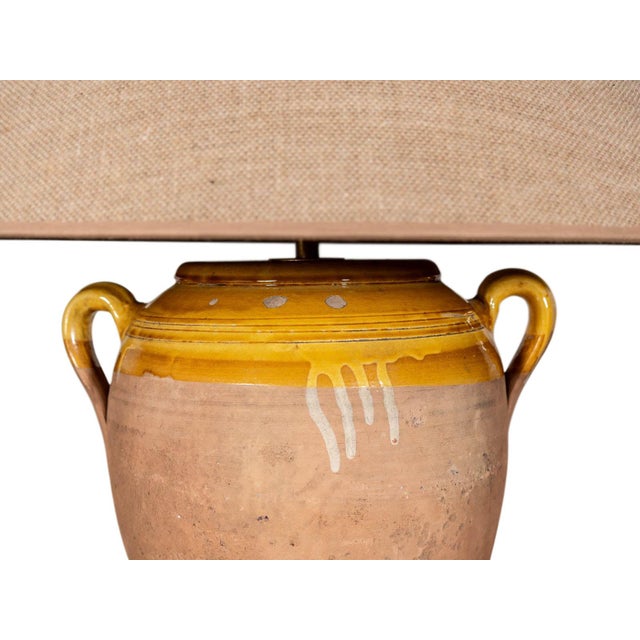 French Antique Ceramic Table Lamp For Sale - Image 3 of 5