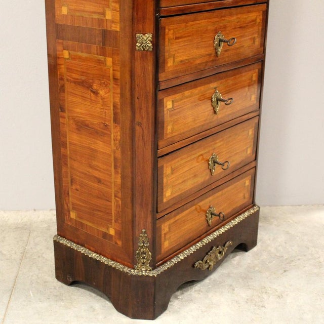Napoleon III Weekly Chest of Drawers, 19th Century For Sale - Image 12 of 16