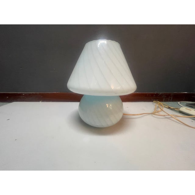 Murano Glass Mushroom Table Lamp by Paolo Venini, 1970s For Sale - Image 9 of 11