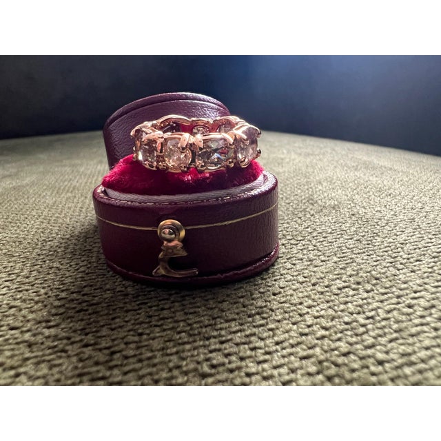 Bochic “Vintage” Fancy Chocolate, Greenish Diamond 18K Rose Gold Band Ring For Sale In New York - Image 6 of 15