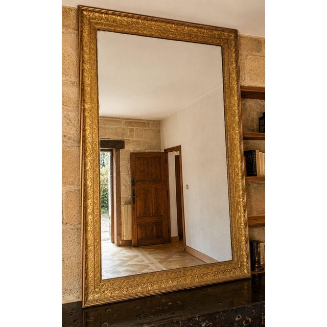 Traditional Large Empire Restoration Fireplace Mirror, 1820 For Sale - Image 3 of 8