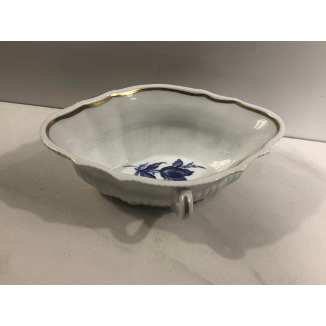 1940s Italian Richard Ginori Blue and White Savona Sauce Boat For Sale - Image 9 of 10