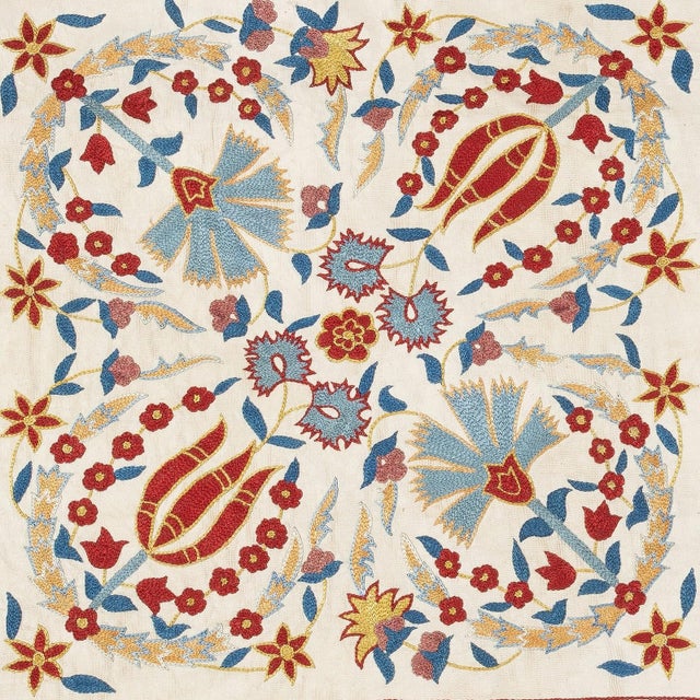 New Hand-Embroidered 100% Silk Cushion Cover – Authentic Uzbek Textile Art Elevate your home décor with this exquisite...