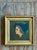 Mid-Century Modern Vintage Lady in Hat Oil Painting For Sale - Image 3 of 13