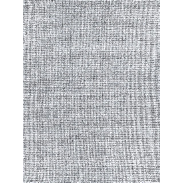 Exquisite Rugs Caprice Tufted New Zealand Wool & Cotton Navy Blue/Ivory Rug-12'X15' For Sale